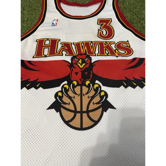 VTG Rare 1994-95 Atlanta Hawks Ken Norman #5 Game Issued Sewn MiUSA Jersey 44+3 main image 11